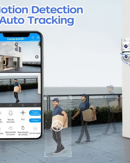 5G Outdoor Wireless IPX6 Security Camera with 1296P Full HD Night Vision, Dual-Lens Dual Screen, Motion Detection, Two-Way Audio, Multi-Party Sharing, Usb-powered For Home, Farm, Garden, Farm Surveillance, Modern Surveillance