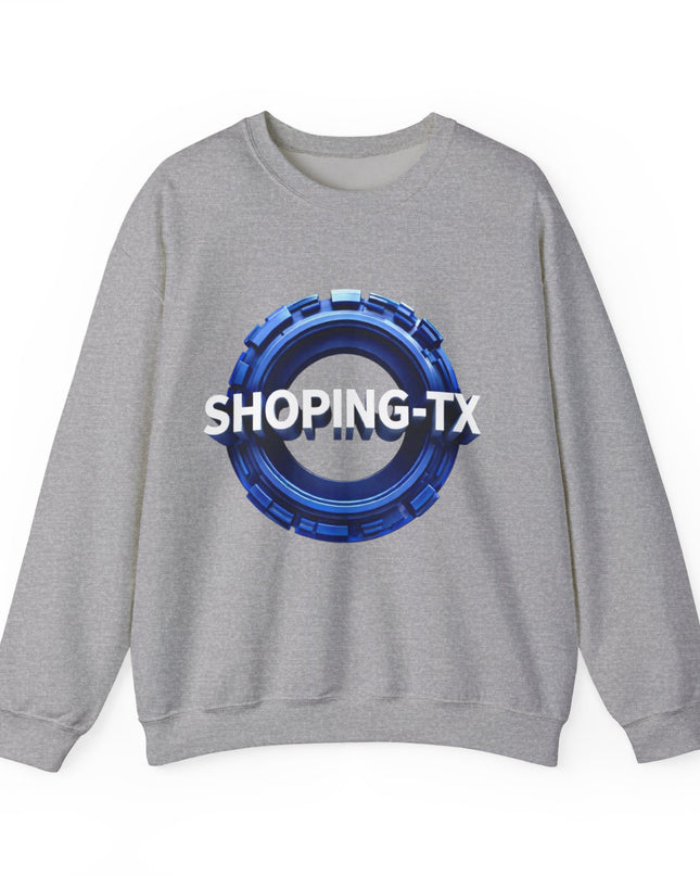 Crewneck Sweatshirt — SHOP.ING-TX Blue Gear Logo Crewneck