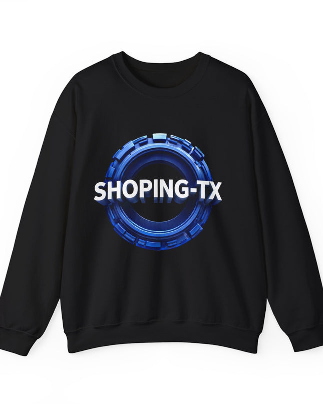 Crewneck Sweatshirt — SHOP.ING-TX Blue Gear Logo Crewneck