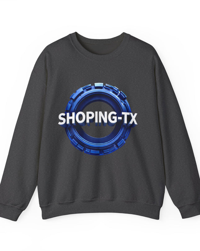 Crewneck Sweatshirt — SHOP.ING-TX Blue Gear Logo Crewneck