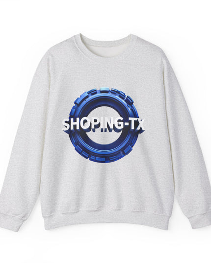 Crewneck Sweatshirt — SHOP.ING-TX Blue Gear Logo Crewneck
