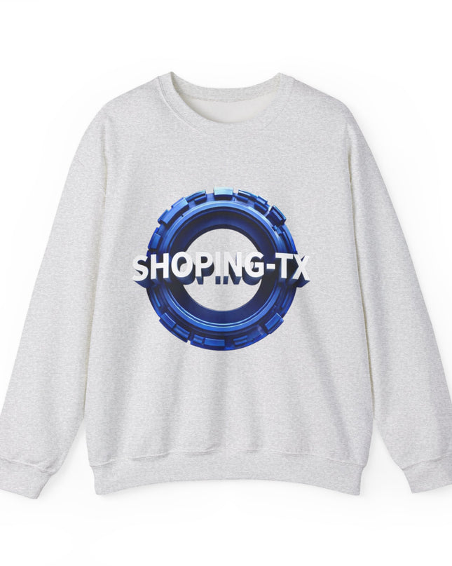 Crewneck Sweatshirt — SHOP.ING-TX Blue Gear Logo Crewneck