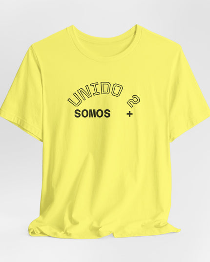 T‑Shirt — 'Unido? Somos +' Spanish Minimalist Graphic Tee