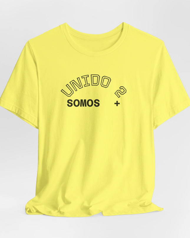 T‑Shirt — 'Unido? Somos +' Spanish Minimalist Graphic Tee