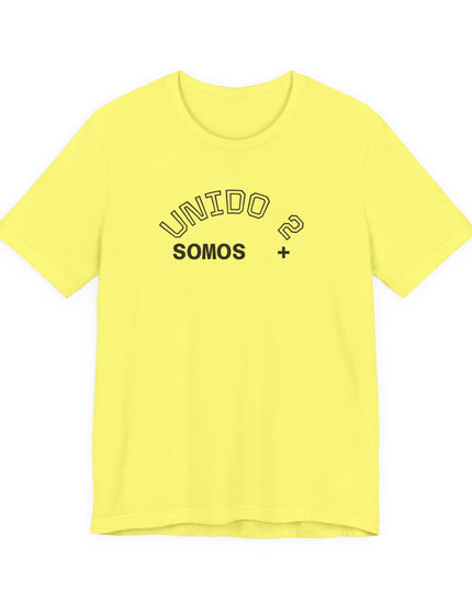 T‑Shirt — 'Unido? Somos +' Spanish Minimalist Graphic Tee