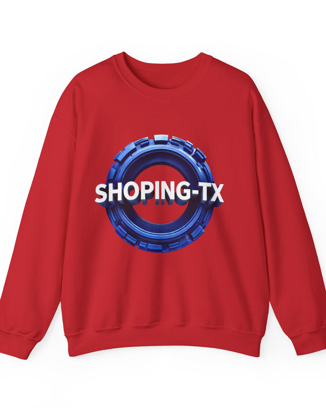Crewneck Sweatshirt — SHOP.ING-TX Blue Gear Logo Crewneck