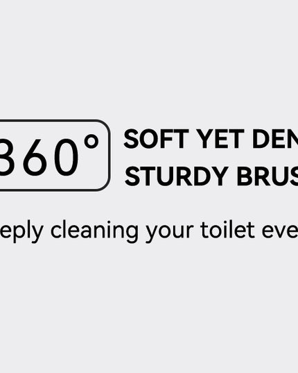 Aokala Toilet Brush And Holder, Elegant Toilet Bowl Brush Set with Ergonomic Long Handle, Modern Bathroom Decor Cleaning Accessories, Durable, Deep Cleaning Christmas Gifts/Halloween Gifts! - Black & White