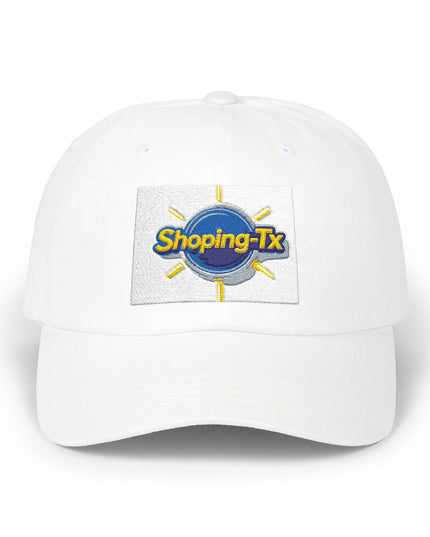 Dad Cap - 'Shoping-Tx' Retro Sun Logo Adjustable Baseball Hat