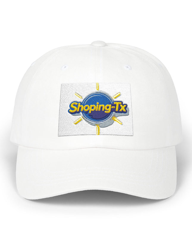 Dad Cap - 'Shoping-Tx' Retro Sun Logo Adjustable Baseball Hat