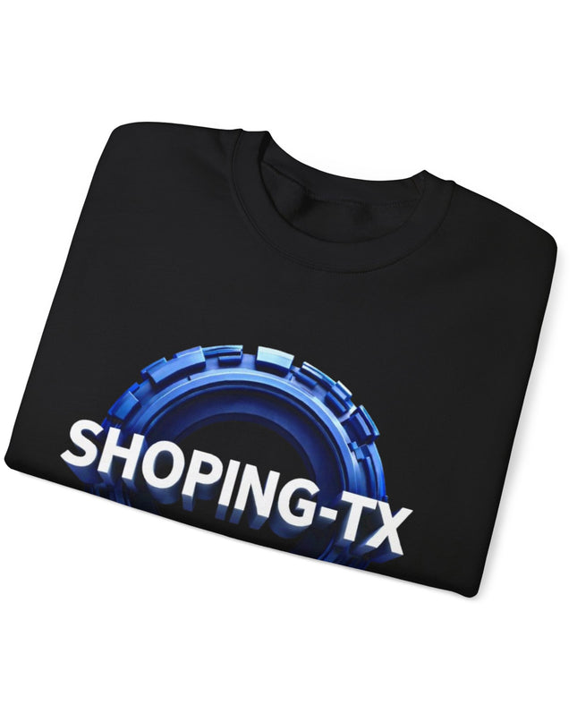 Crewneck Sweatshirt — SHOP.ING-TX Blue Gear Logo Crewneck