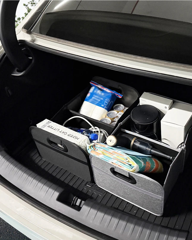 Trunk Organizer for suv, Foldable portable car storage box for camping outdoor storeroom,space saving multi functional