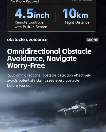 4DRC-M7 GPS Drone 8K Professional HD Camera Drones Brushless WIFI FPV Video 4.5 Inch Screen Control Quadcopter Drones Toy
