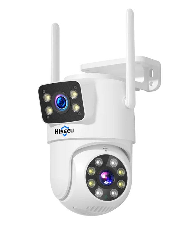 Hiseeu 6MP WIFI PTZ IP Camera Dual Lens 5X Digital Zoom Auto Tracking CCTV Surveillance Camera For Hiseeu Wireless CCTV System