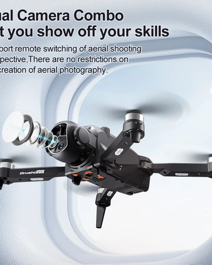 M7 Drone with 5G HD Camera Brushless Motor 4K UHD Video 1080P Image Stabilization Large Screen Remote Control Quadcopter