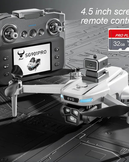 Mini Drone Professional GPS HD Camera Drones 5G WIFI FPV Video 4k UAV 4.5 inch large screen remote control RC Dron SG109 PRO MAX