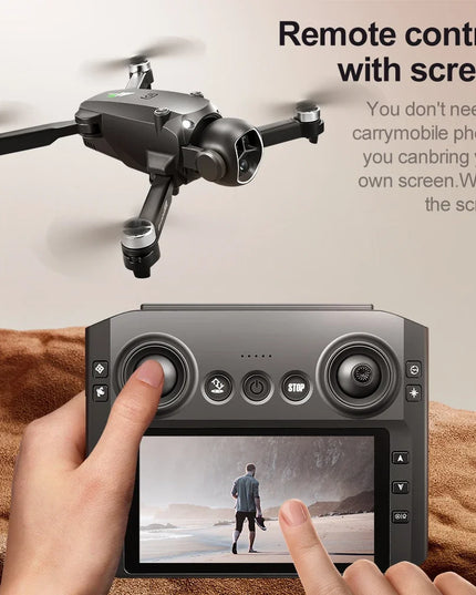 M7 Drone with 5G HD Camera Brushless Motor 4K UHD Video 1080P Image Stabilization Large Screen Remote Control Quadcopter