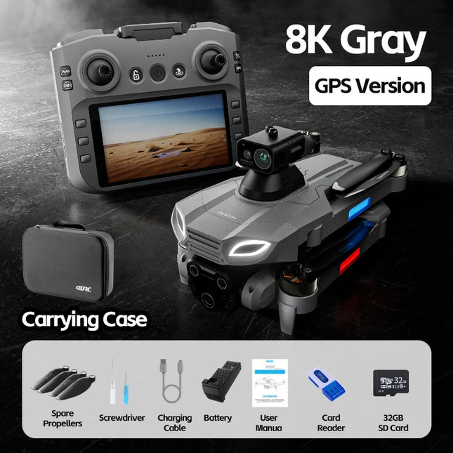 4DRC-M7 GPS Drone 8K Professional HD Camera Drones Brushless WIFI FPV Video 4.5 Inch Screen Control Quadcopter Drones Toy