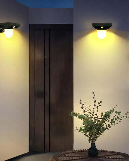 Solar Lights Outdoor Garden Solar Powered Wall Lamp Waterproof Motion Sensor Pathway Light Landscape Path Yard Backyard Lawn