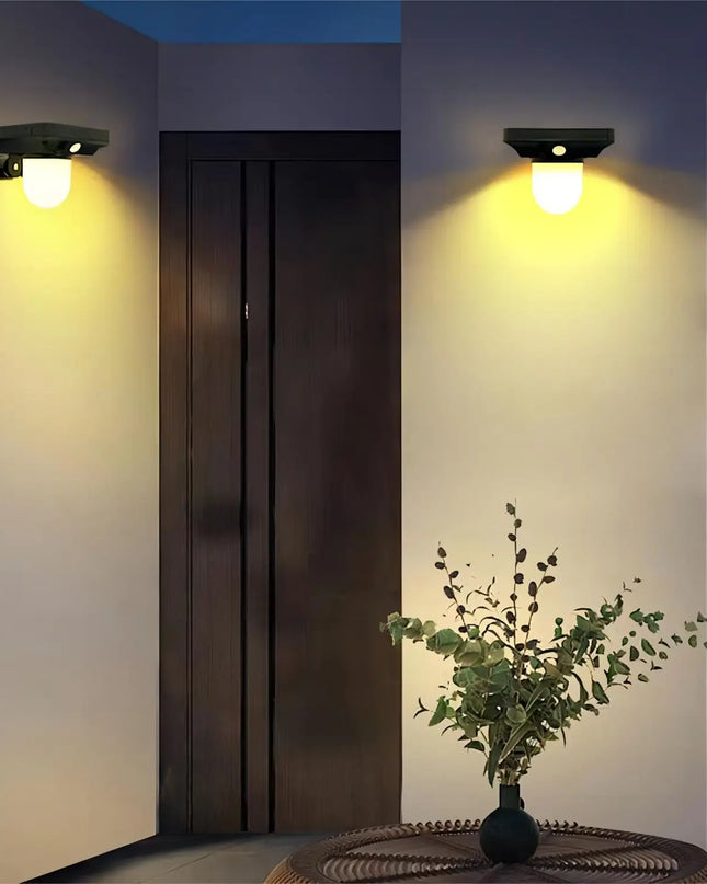 Solar Lights Outdoor Garden Solar Powered Wall Lamp Waterproof Motion Sensor Pathway Light Landscape Path Yard Backyard Lawn