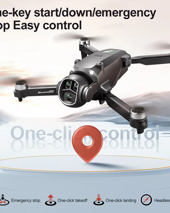 M7 Drone with 5G HD Camera Brushless Motor 4K UHD Video 1080P Image Stabilization Large Screen Remote Control Quadcopter