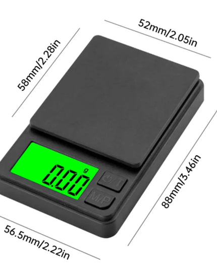 Precision Pocket Scale 1000g X 0.1g - Digital Gram, Food, Jewelry, Ounces/Grains Scale with Backlit LCD - Mini Scale for Travel