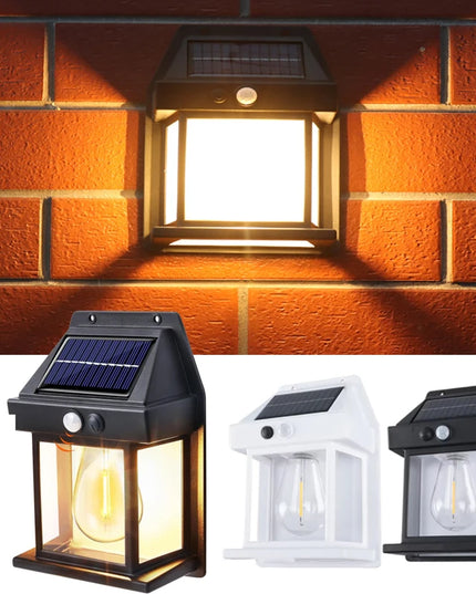 Solar Lights Outdoor Exterior Wall Lamps Retro Body Induction Atmosphere Christmas Fairy Lights Solar Charging Desk Lamps Gifts