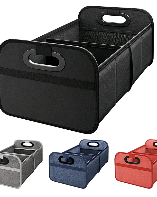Trunk Organizer for suv, Foldable portable car storage box for camping outdoor storeroom,space saving multi functional