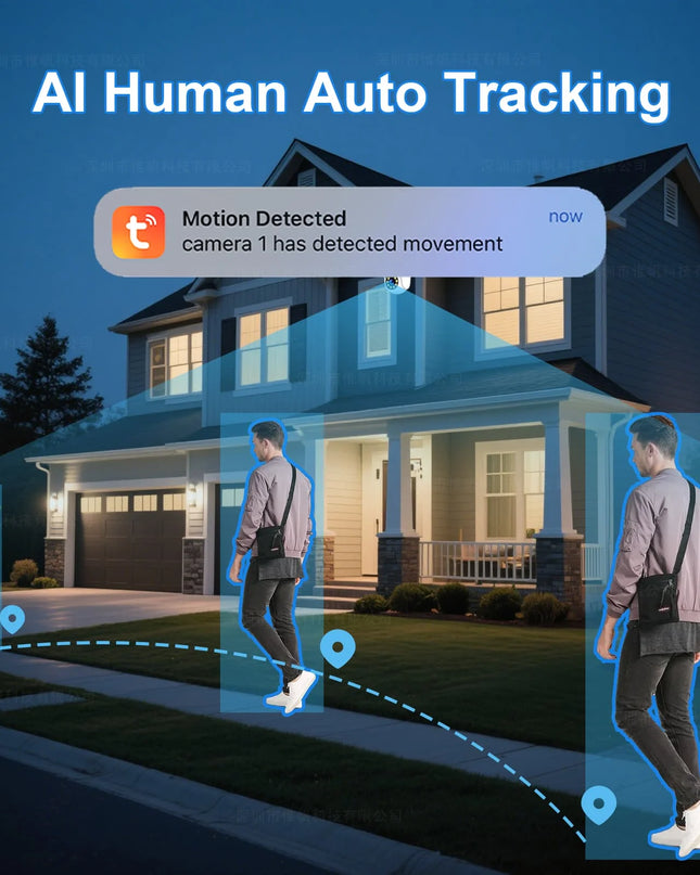 Tuya 5K 10MP WIFI IP Camera Outdoor 5G Wifi Dual Lens PTZ Cam Onvif CCTV Surveillance AI Tracking Alexa/Goggle Security Camera