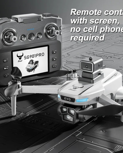Mini Drone Professional GPS HD Camera Drones 5G WIFI FPV Video 4k UAV 4.5 inch large screen remote control RC Dron SG109 PRO MAX