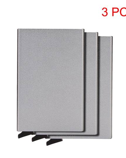 Rfid Smart Wallet Card Holder Metal Thin Slim Men Women Wallets Pop Up Minimalist Wallet Small Black Purse Vallet Walets for Men