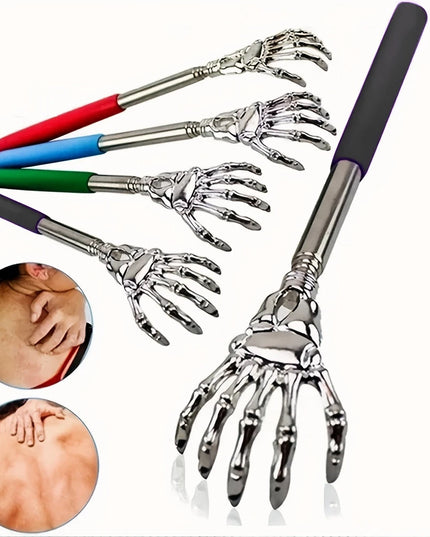 Portable Extendable Back Scratcher Stainless Steel Telescoping Back Scratcher for Both Human and Pets Extendable Back Massager
