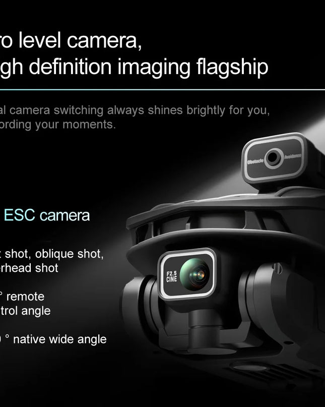 2025 V168 Pro MAX GPS Drone 8K Professional HD Camera 5G WIFI FPV 360° Obstacle Avoidance Brushless Large Screen RC Quadcopter