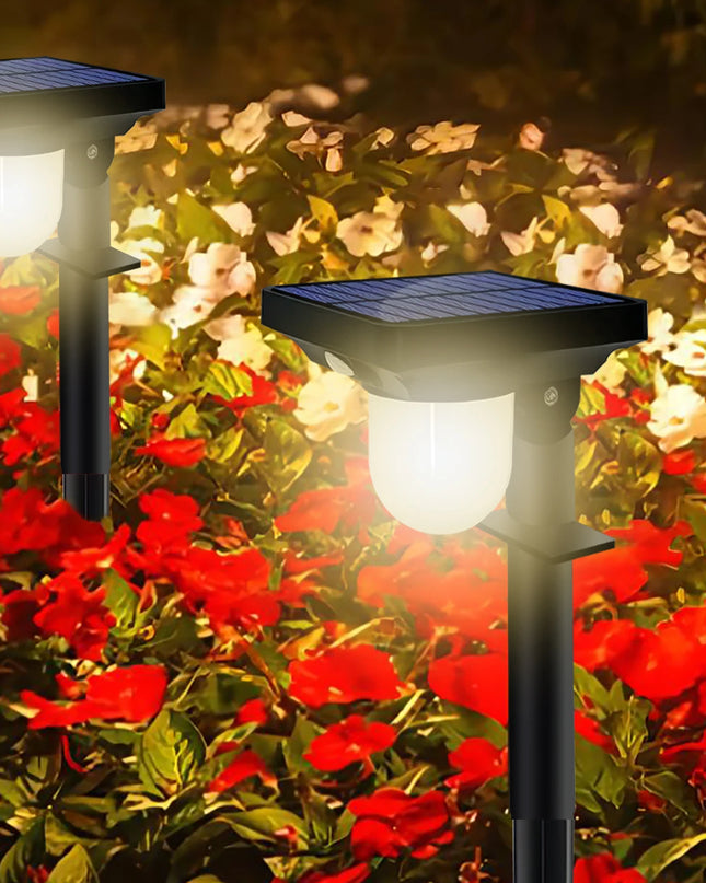 Solar Lights Outdoor Garden Solar Powered Wall Lamp Waterproof Motion Sensor Pathway Light Landscape Path Yard Backyard Lawn