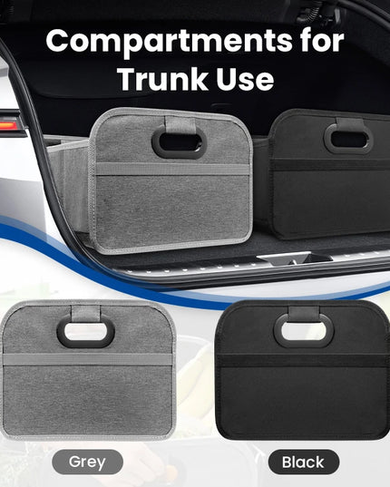 Trunk Organizer for suv, Foldable portable car storage box for camping outdoor storeroom,space saving multi functional