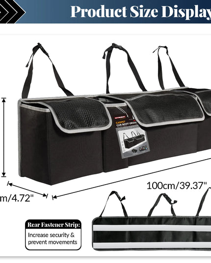 Universal Car Truck storage Bag Back Seat Backseat Organizer Felt W/ Extra Mesh Net Pockets Hanging Organiser Car Accessories