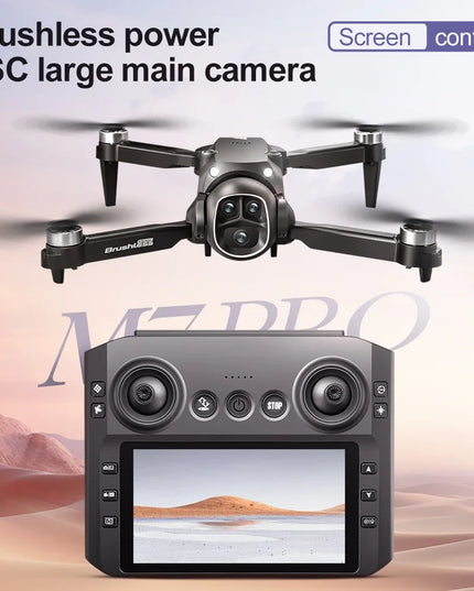 M7 Drone with 5G HD Camera Brushless Motor 4K UHD Video 1080P Image Stabilization Large Screen Remote Control Quadcopter