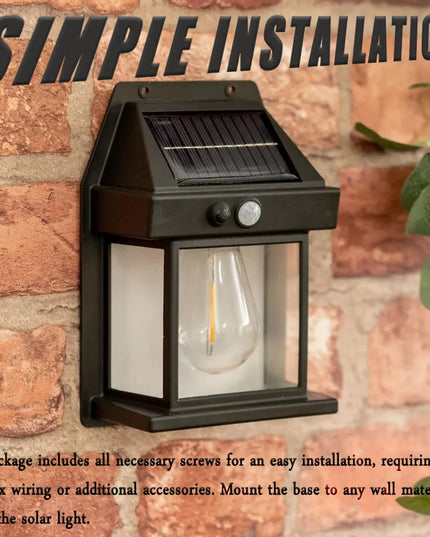 Solar Lights Outdoor Exterior Wall Lamps Retro Body Induction Atmosphere Christmas Fairy Lights Solar Charging Desk Lamps Gifts