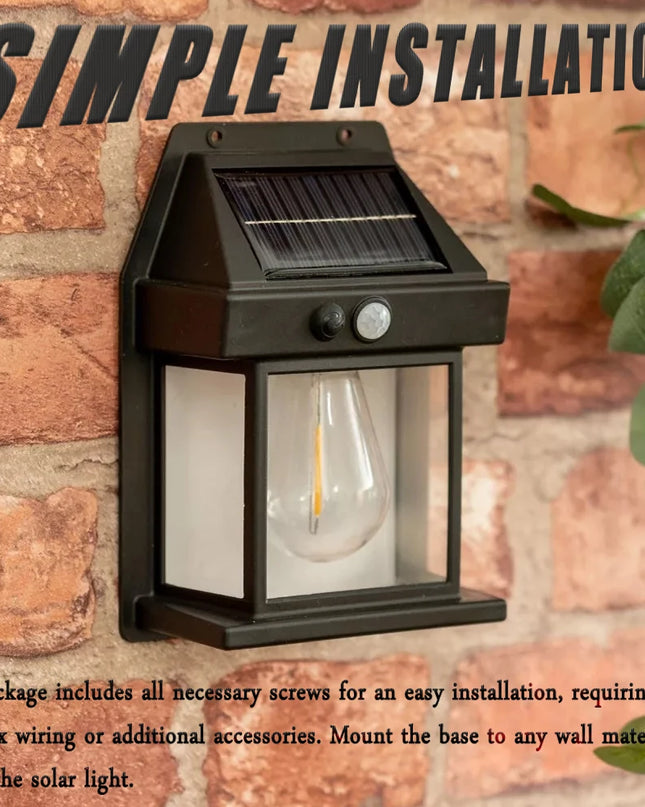 Solar Lights Outdoor Exterior Wall Lamps Retro Body Induction Atmosphere Christmas Fairy Lights Solar Charging Desk Lamps Gifts