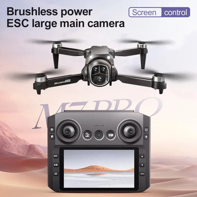 M7 Drone with 5G HD Camera Brushless Motor 4K UHD Video 1080P Image Stabilization Large Screen Remote Control Quadcopter