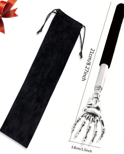 Portable Extendable Back Scratcher Stainless Steel Telescoping Back Scratcher for Both Human and Pets Extendable Back Massager