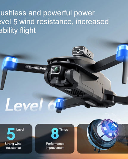 2025 V168 Pro MAX GPS Drone 8K Professional HD Camera 5G WIFI FPV 360° Obstacle Avoidance Brushless Large Screen RC Quadcopter