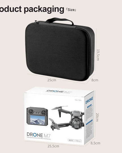 M7 Drone with 5G HD Camera Brushless Motor 4K UHD Video 1080P Image Stabilization Large Screen Remote Control Quadcopter