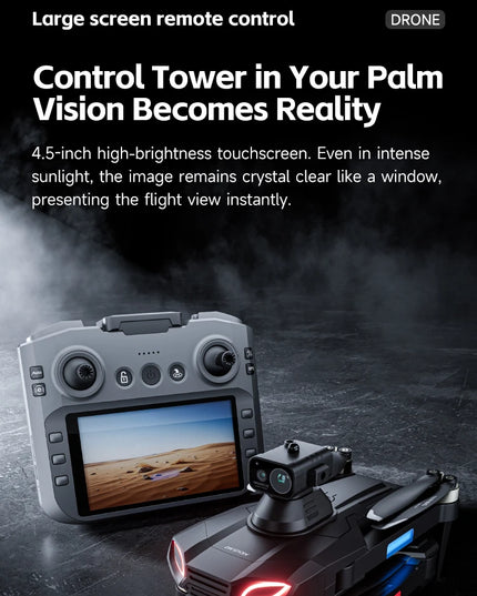 4DRC-M7 GPS Drone 8K Professional HD Camera Drones Brushless WIFI FPV Video 4.5 Inch Screen Control Quadcopter Drones Toy