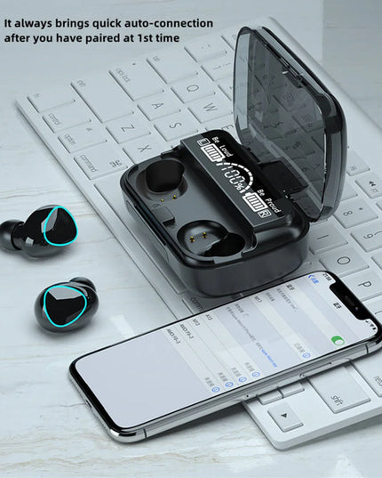 New Arrival M10 Earphone Wireless Headset High Quality Perfect Sound Earbuds Sports Game Music BT Headphone with Power Bank