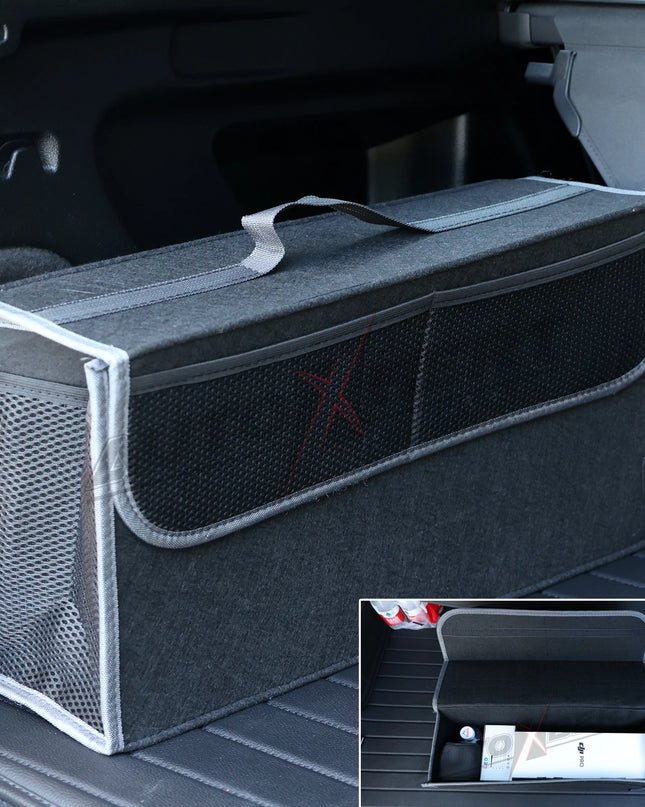Universal Car Truck storage Bag Back Seat Backseat Organizer Felt W/ Extra Mesh Net Pockets Hanging Organiser Car Accessories
