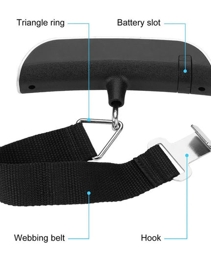 Portable Scale Digital LCD Display 110lb/50kg Electronic Luggage Hanging Suitcase Travel Weighs Baggage Bag Weight Balance Tools