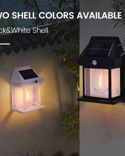 Solar Lights Outdoor Exterior Wall Lamps Retro Body Induction Atmosphere Christmas Fairy Lights Solar Charging Desk Lamps Gifts