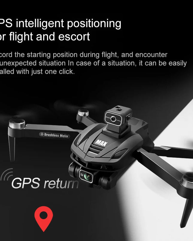 2025 V168 Pro MAX GPS Drone 8K Professional HD Camera 5G WIFI FPV 360° Obstacle Avoidance Brushless Large Screen RC Quadcopter