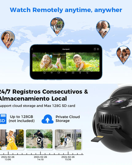 Hiseeu 6MP WIFI PTZ IP Camera Dual Lens 5X Digital Zoom Auto Tracking CCTV Surveillance Camera For Hiseeu Wireless CCTV System