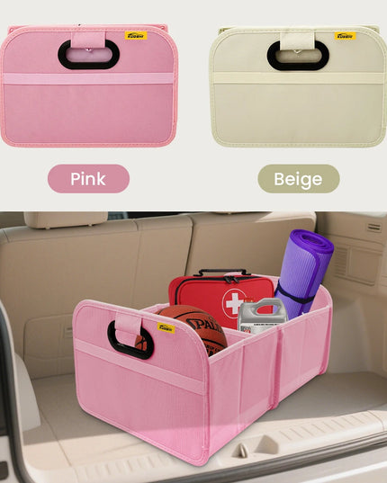Trunk Organizer for suv, Foldable portable car storage box for camping outdoor storeroom,space saving multi functional